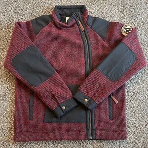Red and Black Jacket with Patch